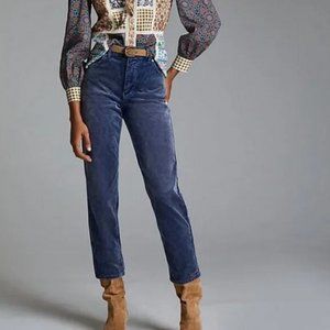 Anthropologie Pilcro 28 The Vintage Straight Corduroy Pants Jeans Cords NWT